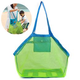 Mesh Beach Bag Foldable Sand Beach Bags Totes Toys Towels Sand Away Organizer Storage Bags Grocery Picnic Tote DHL Shipping