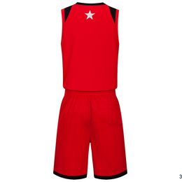 2019 New Blank Basketball jerseys printed logo Mens size S-XXL cheap price fast shipping good quality Red Black RB012AA1n2