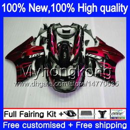 ZZR 1100 For KAWASAKI ZX 11R ZZR-1100 1993 1998 1999 2000 2001 208MY.84 Red flames ZX11 ZZR1100 ZX-11R 93 01 ZX11R 93 98 99 00 01 Fairing