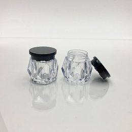 5 Gram 5ML Diamond shaped Clear Jars Cosmetic Jars Cosmetic Sample Trial Case Compact Storage Box for Cosmetics, Lotion, Creams, Make Up