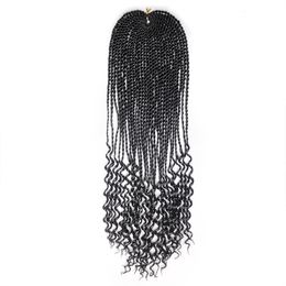 African Braid Twisted Synthetic Wigs Tube Black Wig Hair Wigs