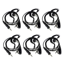 6X Sell G-Shape Earpiece Headset PTT MIC for YAESU Vertex VX-6R 7R 170 VXA-710