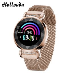 SL08 Smart Watch Waterproof IP67 Fashion Women 3D Diamond Glass Heart Rate Blood Pressure Sleep Monitor Best Gift Smartwatch