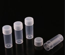 5ml Plastic Pill Bottle Empty Containers Storage Bottle Sample Vials With Lid For Test Free Shipping SN2456