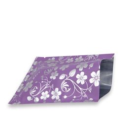 8x10cm Printed Flowers Opening Top Aluminium Foil Packaging Bags Sample Coffee Storage Package Bag Can be Heat sealing