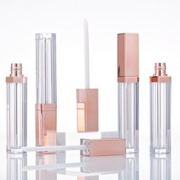 wholesale Empty Lipgloss Tube Bottles DIY Lip Gloss Mask Cream Containers Rose Gold Refillable Packing 20pcs/lot