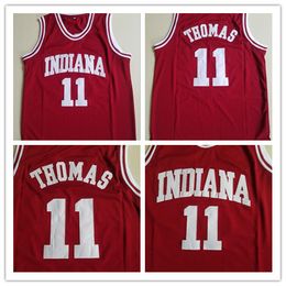 indiana college basketball jerseys UK - Mens Indiana Hoosiers Isiah Thomas College Basketball Jersey University 11 Isiah Thomas Jerseys Mesh Red Retro Stitched Top Quality