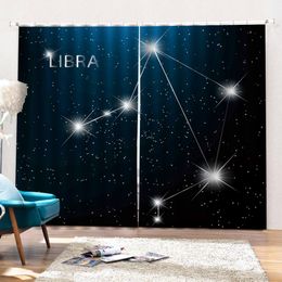 Curtain For Kitchen Beautiful Night Sky Constellation Living Room Bedroom Kitchen Window Blackout Curtain