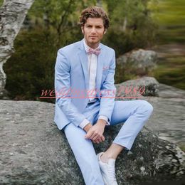 Modest Slim Business Men Suits Groom Tuxedos Best Man Spring Bridegroom Formal Suit Wedding Tuxedos Suits Groomsmen Suits (Jacket+Pants)