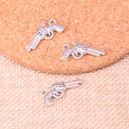 86pcs Charms pistol gun 22*12mm Antique Making pendant fit,Vintage Tibetan Silver,DIY Handmade Jewelry