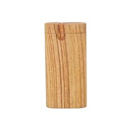 Newest Natural Wood Dugout One Hitter Kit Smoking Cigarette Tube Storage Case Container Portable Tobacco Box Innovative Design Hot Cake DHL