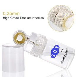 192 Titanium Needles Derma Roller Dermaroller -0.25mm Micro Needle Skin Care System Upgraded for Acne,Scars,Skin Ageing