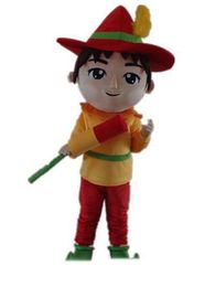 2019 Discount factory sale a boy mascot costume with a hat for adult to wear