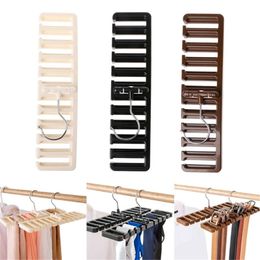 Storage Rack Tie Belt Scarf Rack Organiser Closet Wardrobe Space Saver Tops Bra Rotating Hanger Holder with Metal Hook 10 grid