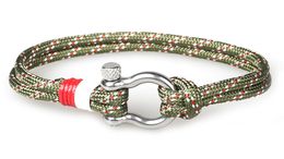 Wholesale-r Bracelet Men Trendy Sport Camping Jewellery Parachute cord Bracelet Stainless Steel Buckle For Mens Bracelets Bangles