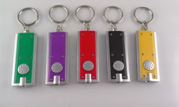 wholesale Keychain Tetris Key Buckle Light Keychain Square Plastic Mini Flashlight With Battery LED Light For Men And Women