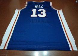 Uomini personalizzati giovani donne n. 13 Kendall Gill Fighting Illinois Basketball Jersey Size S-4xl o Custom qualsiasi nome o Numero Jersey