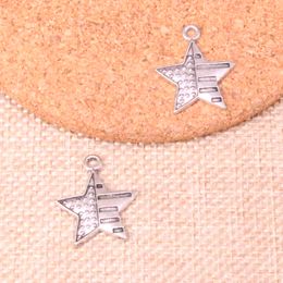 86pcs Charms usa flag star 23*20mm Antique Making pendant fit,Vintage Tibetan Silver,DIY Handmade Jewelry