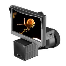 Visione notturna Display da 5.0 pollici Siamese HD 1080P Scope Video Telecamere Illuminatore a infrarossi Mirino Caccia Sistema ottico