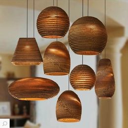 Pendant Lamps Creative Honeycomb Paper Led Pendant Lights Fixture Modern Nordic Art Deco Hanging Lamp Cord Wicker E27 110-240V Home Lighting