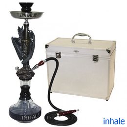 Fast ship from USA stock good quality dragon sword hookah smoking shisha with aluminum suitcase