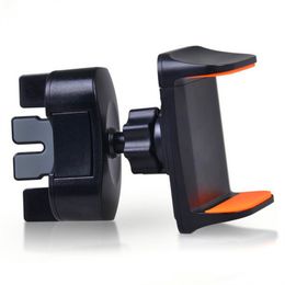 Air Vent Stand Mobile Cell Phone Bracket CD Slot Car Phone Holder 360 Degree Rotation Rotatable Car Mounts Support For samsung