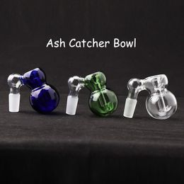 Smoking Accessories Mini Glass Ash Catcher Bowls With 14mm 18mm Male Female Joints 3 Kind Colours Suitfor Water Bongs