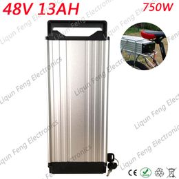 Lithium eBike Battery 48v 13ah 750w for Kit Electric Bike with 54.6v 2A Charger 15A BMS Scooter Battery 48v 1000 times Cycles.