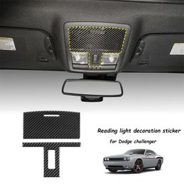 ABS Car Roof Reading Light Frame Decoration Sticker for Dodge Challenger 2015 2016 2017 2018 2019