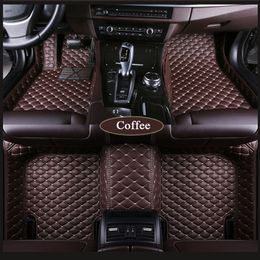 Custom Tesla Model S Model X Fit Alfa Romeo Stelvio Stelvio Giulia PU leather Waterproof protection Car floor mats Car styling265D