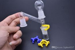 14mm 18mm female Dropdown glass oil Reclaimer kit Glass Adapter with Glass Dome Nail Keck Clip for water Bongs Oil Rig and Dab pipe
