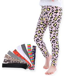 2019 Spring Autumn children 9 colors Leggings Baby girls Warmer Tights kids Leopard stripe pineapple print Pants 110-120-130-140-150 C6752