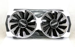 New Original for MSI GTX950 GTX960 GTX970 R9 370 R9 380 R9 285 Graphics card cooling shell and fan