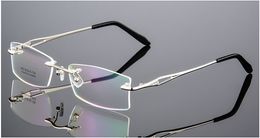 Wholesale-ultra-light rimless Optical eyeglasses frame Myopia Prescription glasses frames