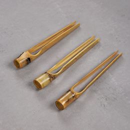 Handmade Natural Bamboo Tea Clips Tweezers Chinese Kungfu Tea Accessories Tools