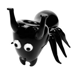 animal smoking pipes Australia - Ant Shaped Glass Tobacco Smoking Pipe Wholesale Black Creative Animal Style Heat-resistant Pipes