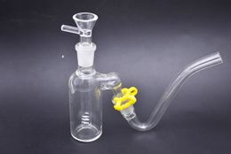 -haute qualité bricolage fumeurs Bong en verre Ash Catchers 14mm 14.4mm avec verre Straw Tube J-crochet Adaptateur plastique Clips Keck pour les conduites d'eau