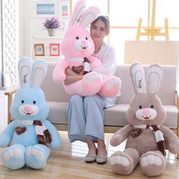 Love scarf cute rabbit plush toy bunny kawaii girl Stuffed cloth doll sleeping pillow girl birthday gift