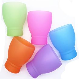 Silicone Wine Glasses 6 Colours 280ML Portable Unbreakable Travel Picnic Camping Water Beer Tee Drinkware Kids Cups L-OA6880