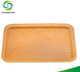 Plastic cigarette receptacle plate flax natural color cigarette tray multicolor cigarette tray