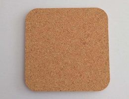 Natural Square Wood Coffee Cup Mat Heat Resistant Cork Coaster Mat Tea Drink Wine Pad Table Decoration SN2547