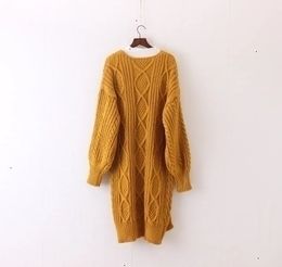 Fashion-Sweater Cardigans Autumn Winter Open Stitch Knitting Long Cardigans V Neck Oversize Cardigan Coat Sw707