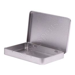 Metal Tin Box Photo Postcard Large Rectangle Classic Silver Jewelry Holder Storage Box 160*112*20mm ZZA1453