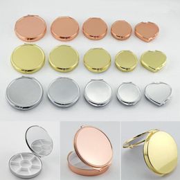 Medicine Organiser Portable Small Pill Box Makeup Storage Container Folding Pill Case Metal Fast Shipping F3680