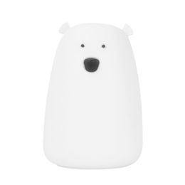 Silicone Night Lamp Colourful Light Pat Night Lamp Large White Bear