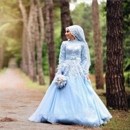baby blue dresses hijab