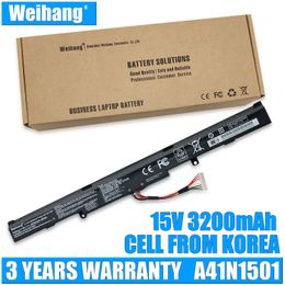 Weihang 15V 3200mAh 48Wh A41N1501 Laptop Battery for ASUS GL752JW GL752 GL752VL GL752VW N552 N552V N552VW N752 N752V N752VW