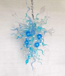 Wholesale Glass Chandelier Pendants Drops Italian Miscellaneous Hand Blown Glass Chandelier LED Crystal Lamp Glass Flower Pendants