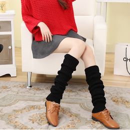 Wholesale-Women Thicken Warm ClassicKnitting Casual Knee Socks Autumn Winter High Boot Socks Leg Legging Stovepipe Long Femme