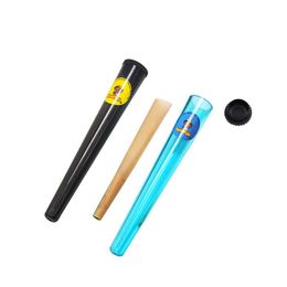 Tobacco Plastic Doob Tube Stash Jar 115mm Herb Container Honeypuff Cigarette Rolling Cone Paper Tube Pill Box Pre